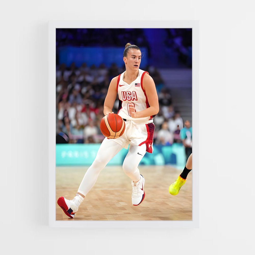 Poster La Course de Sabrina – affiche Basketball (vue 3)
